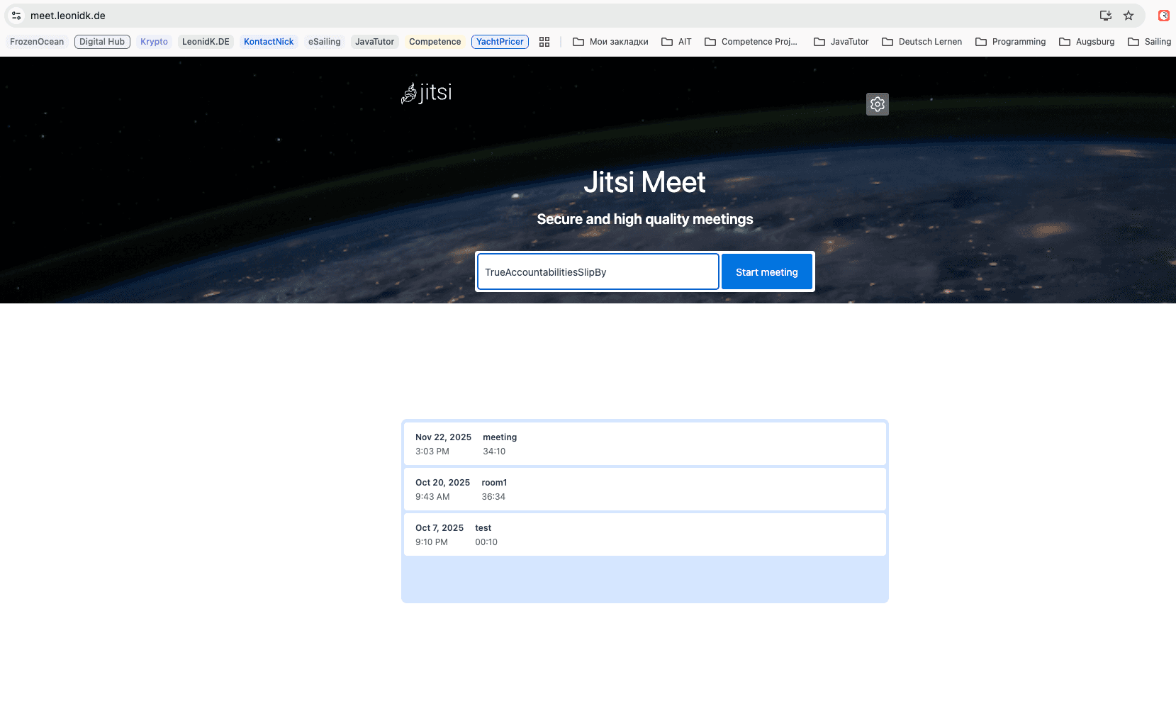 meet.leonidk.de — скриншот 1